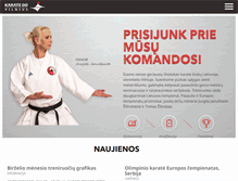 Tablet Screenshot of karate-do.lt